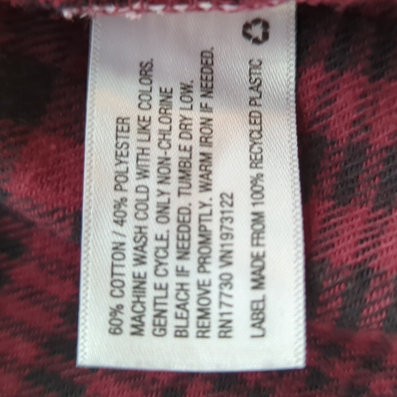 NWT Wild Fable Jumper Plaid Long Sleeve Dress MEDIUM Red Black Pockets - Picture 11 of 16